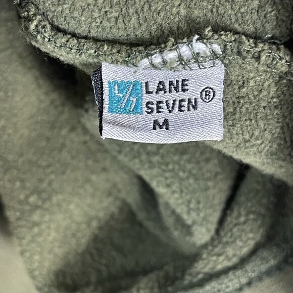 Google Hoodie Mens M Green Regular Fit Logo Print Pockets Pullover Sweatshirt - Picture 8 of 10